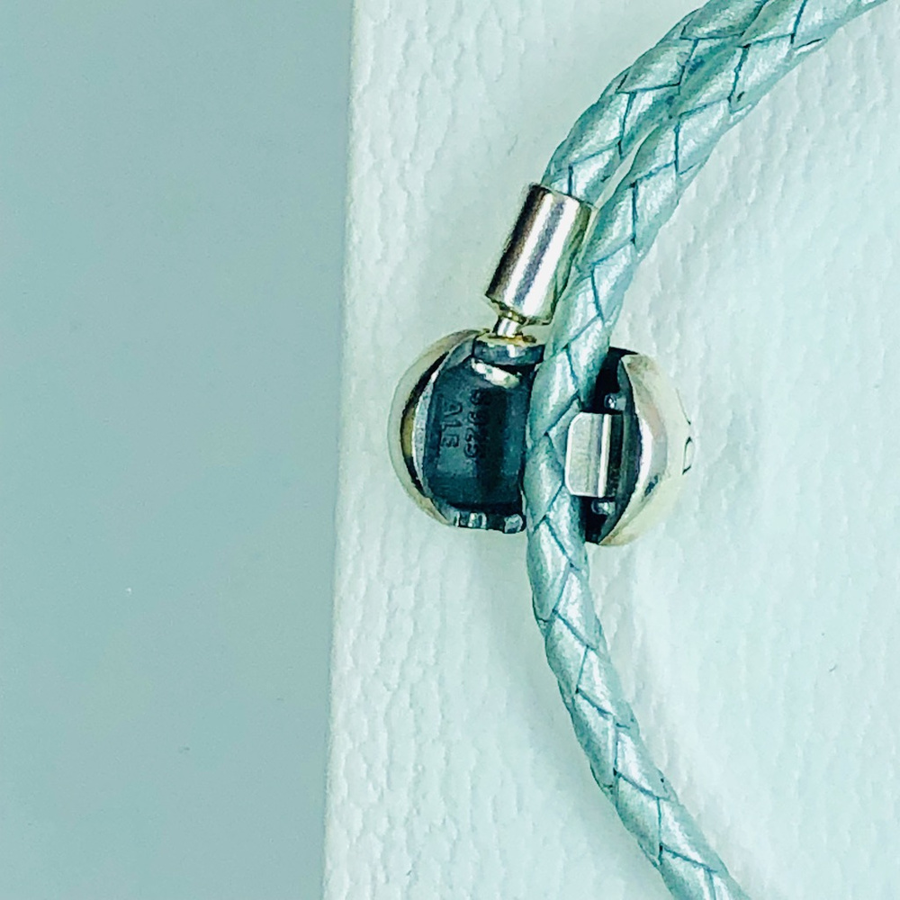 PANDORA Double Braided Leather Bracelet, NWT! - Picture 4 of 6